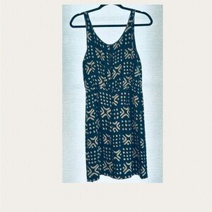 Anthropology. Stylish Black and Cream Patterned Dress